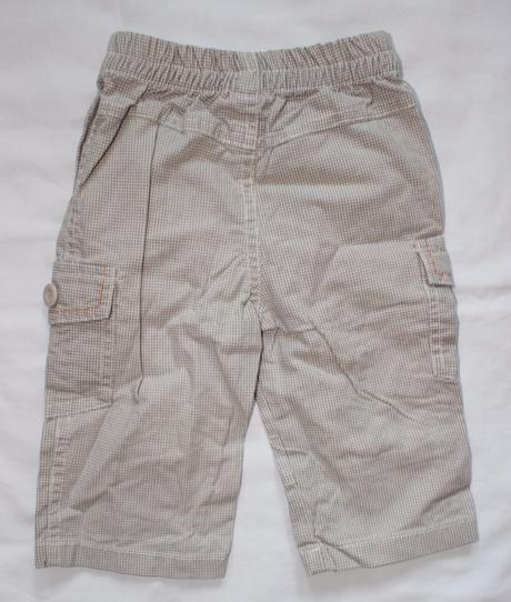 Ao35. plátěné kalhoty 6 měsíců, 68