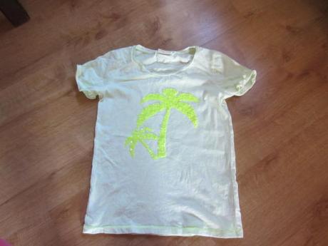 Melírované tričko s flitrovou palmou, next,146