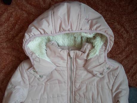 Růžová bunda bundička s kožíškem, pepco,158