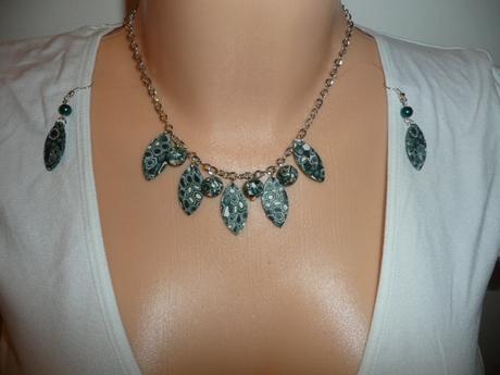 Set řetízek - náhrdelník + náušnice,