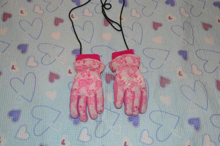 Prstové zimní rukavice barbie, 122