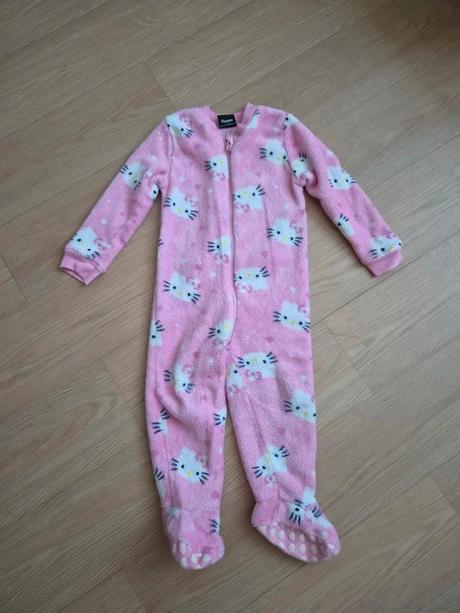 Teplý fleecový overal hello kitty, vel. 86/92, george,86