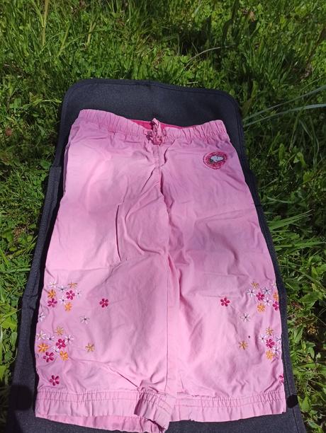 Kalhoty jarní, podzimní podšité tenkou bavlnou., 86