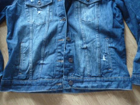 Riflová trhaná bunda vel. m-l unisex, m