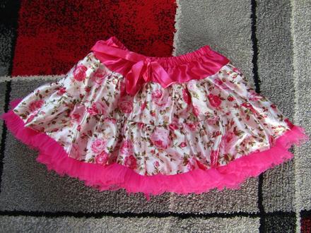 Sukýnka se spodničkou pro holčičky vel.110/128, 110