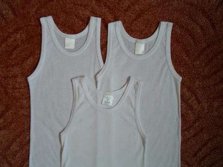 Bílé tričko tílko, 140