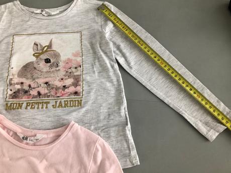 2trika zajíček jednorožec kouzel les 116cm 4-6let, h&m,110