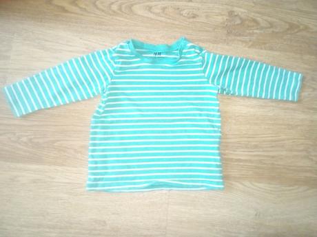 Pruhované tričko h&m vel. 74, h&m,74