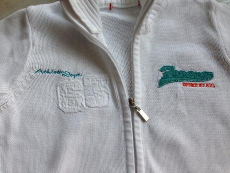 Bílý svetr pulover na zip kenvelo vel. 36-38, s, kenvelo,s