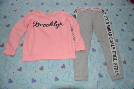 140 146 tepláková souprava mikina, tepláky, h&m,140