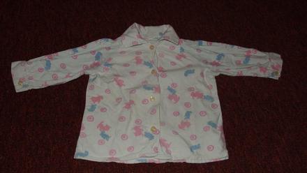 Košile se zvířátky a kytičkami 74, 74