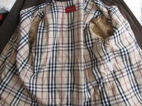 Tmavě hnědá přechodná bunda, jacket burberry, burberry,xxl