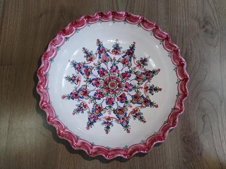 Originální zdobená keramická mísa, 