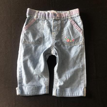 Vel. 92 džínové prodloužené šortky, 92