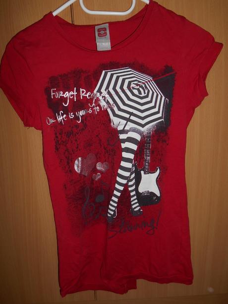 Dívčí triko - kr. rukáv, c&a,146