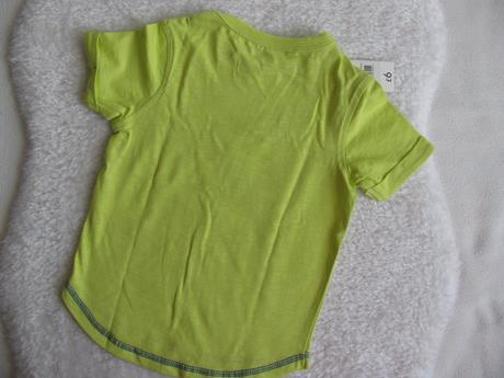 Zelenožluté bavlněné tričko s nápisem, george,92