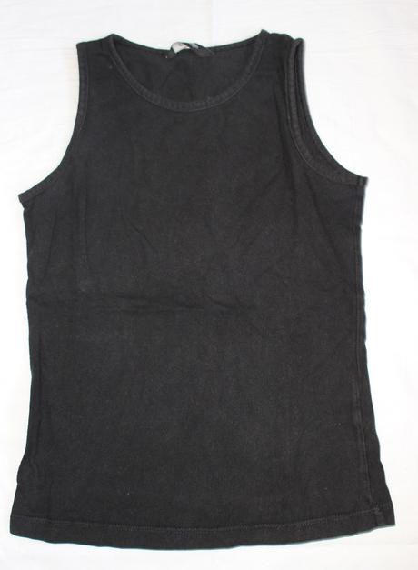 Ho42. černý bavlněný nátělník, george,134