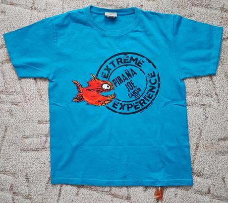 Tričko z mexika piraňa modré, 164