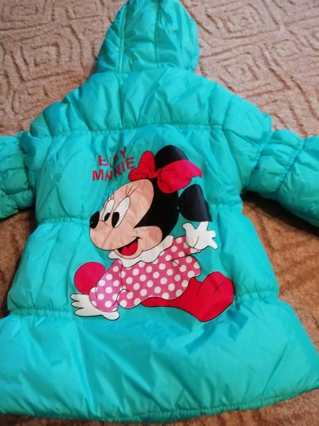 Azurová krásná bunda-zimní-2-4roky-krásný stav, 86