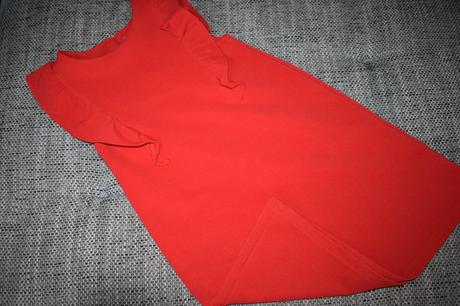 Červené  slušivé slavnostní šaty next, 2016, 134, next,134