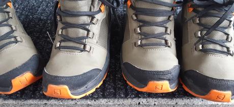 2 x turistická obuv salomon, 33