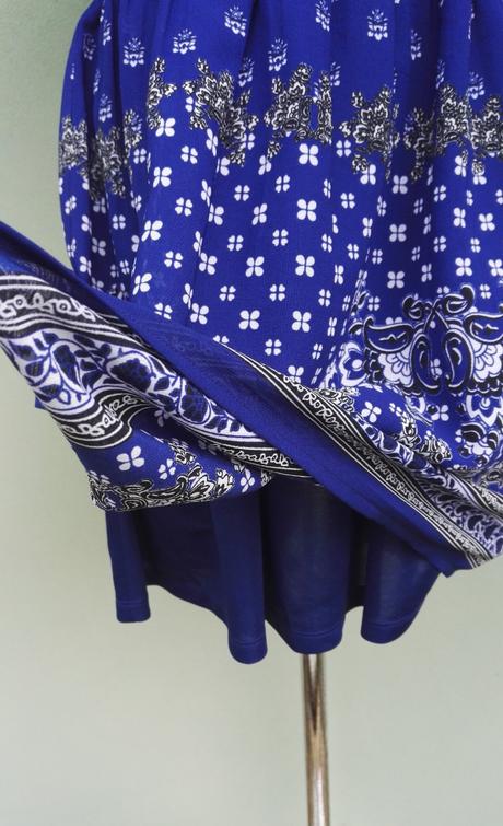 Modré krátké šaty divided - vel.36, h&m,36