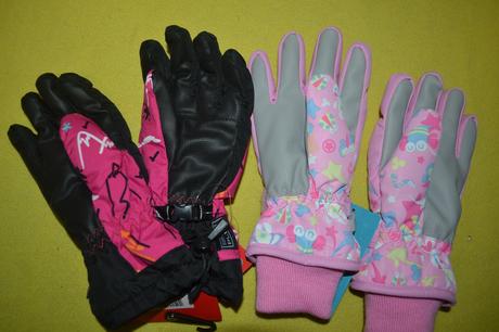 2x rukavice na 6- let dívčí, 116 / 122 / 128