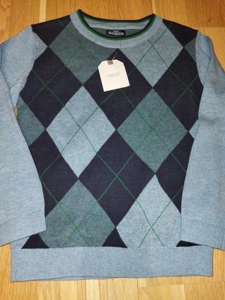 Károvaný svetr 104 next, next,104