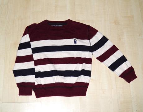 Proužkovaný svetr - vel.116, rebel,116