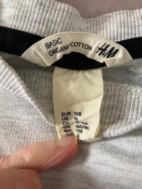 Kratší mikina s uzlem, h&m,158