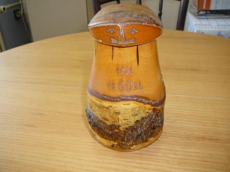 Retro dřevěný džbánek., 