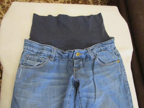 Modré těhotenské rifle zn. mama-lucious, vel. s, s