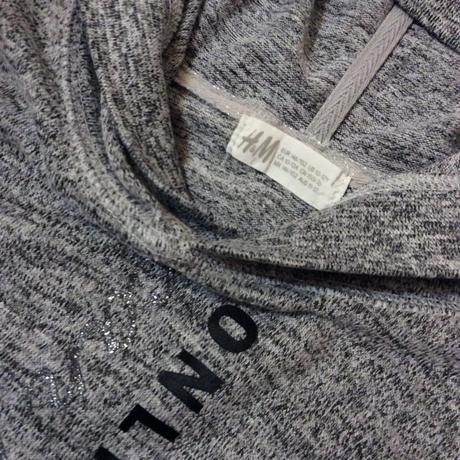 Tenčí mikina/tričko se třpytkatým nápisem h&m, h&m,146