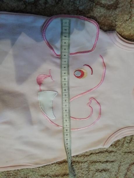 Překrásné dupačky se slonem-vel.56-62 top stav, 56