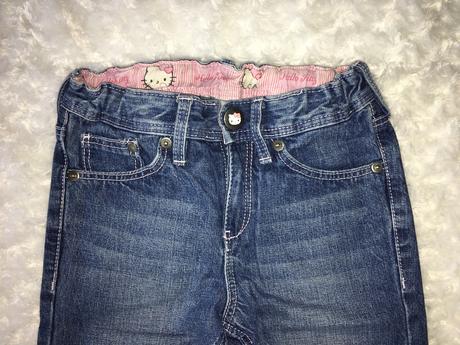 Rifle/džíny s hello kitty h&m, h&m,110
