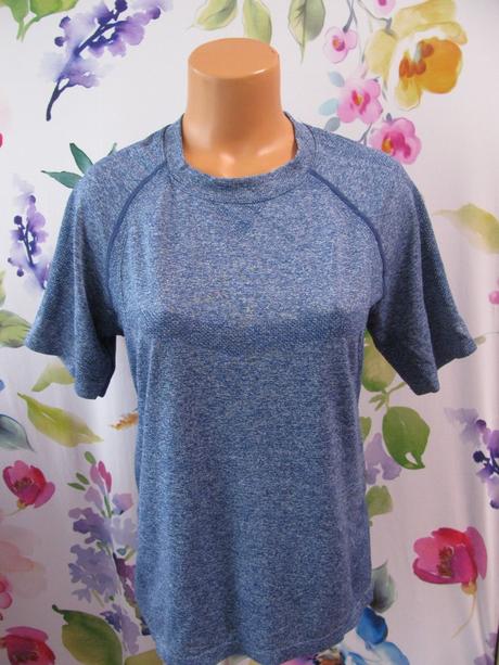Sportovní pružné modré tričko, m