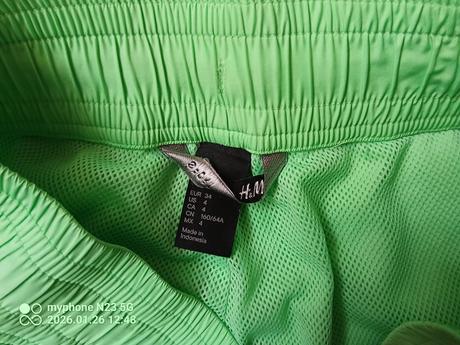 Šortky světlejší zelené zn."h&m" vel."34/xs", h&m,34