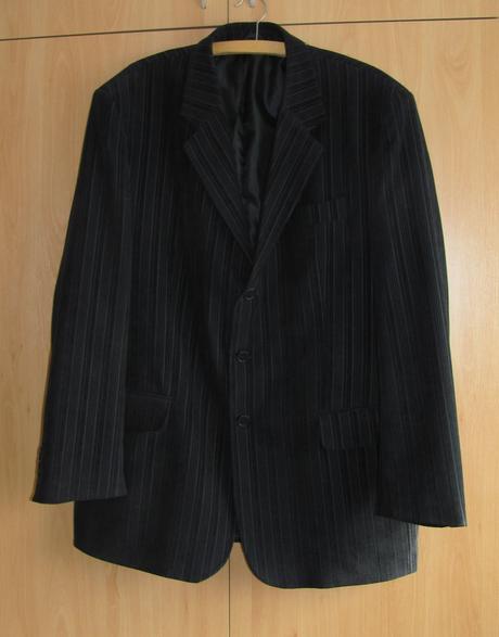 Pánské černé sako, 56