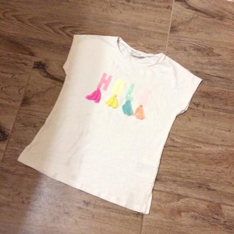 Bavlněné tričko s nápisem, h&m,110