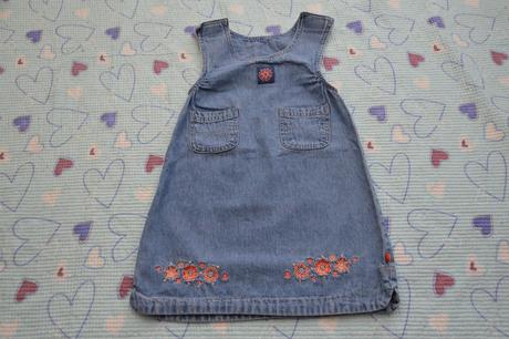 Džínové, riflové šatičky s výšivkou,, topolino,110