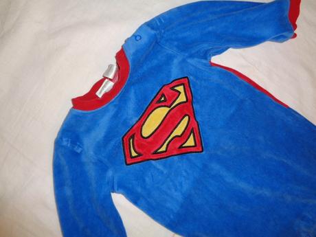 Super sametový overal superman, h&m,74