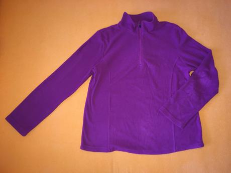 Fialová fleecová mikina (vel. m), m