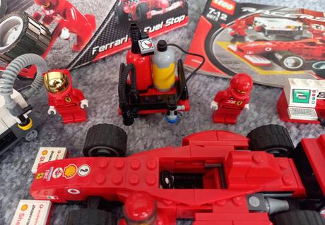 Lego racers 8673 - ferrari f1 fuel stop., 