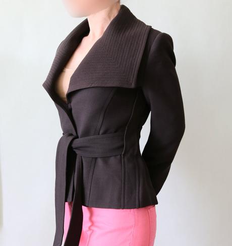 Hnědé kabátkové sáčko zara vel.40, zara,40