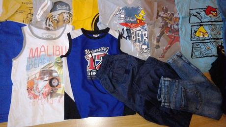 Chlapecký mix věcí vel.116-128 jaro/léto/podzim, 122–134