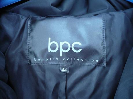 Černá péřová bunda s kapucí bonprix vel. 44, bonprix,44