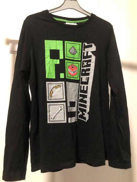 Černé triko minecraft, 152