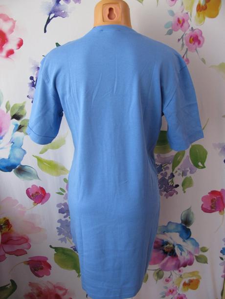 Bavlněné modré mini šaty, 38