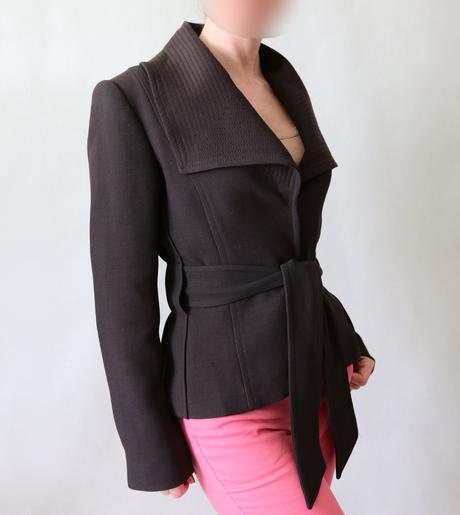 Hnědé kabátkové sáčko zara vel.40, zara,40