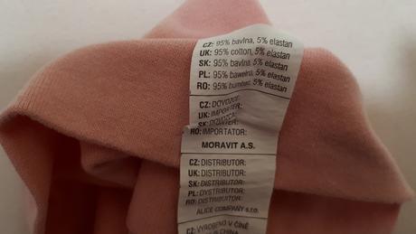 Jarní/podzimní růžová bavlněná čepička, 92